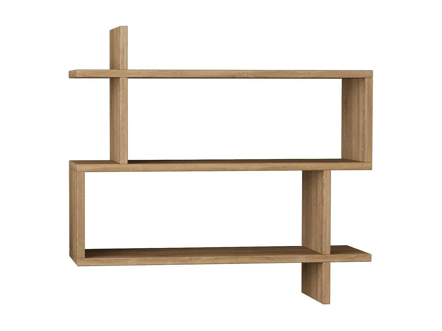 Dpilat-plank, plank, wandplank, multifunctionele schap, 70x22h66 cm, Eik