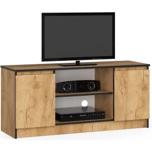 Craft Eiken TV Meubel – 120 cm Breed – Mat Afwerking – Zelfmontage Craft Eiken TV Meubel – 120 cm Breed – Mat Afwerking – Zelfmontage
