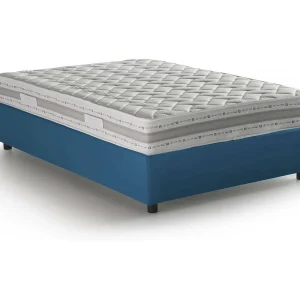 Dmalizi tweepersoonsbed, Opbergbed met stoffen bekleding, 100% Made in Italy, Opening aan de voorkant, inclusief matras van 120×200 cm, Blauw Dmalizi tweepersoonsbed, Opbergbed met stoffen bekleding, 100% Made in Italy, Opening aan de voorkant, inclusief matras van 120×200 cm, Blauw