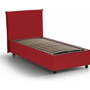 Talamo Italia Eenpersoonsbed Candida Rood, Afneembaar Met Opbergruimte, Matrasmaat 80×190 cm, Made in Italy Talamo Italia Eenpersoonsbed Candida Rood, Afneembaar Met Opbergruimte, Matrasmaat 80×190 cm, Made in Italy