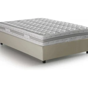 Dmalizi tweepersoonsbed, opbergbed met stoffen bekleding, 100% Made in Italy, opening aan de voorkant, inclusief matras 120×200 cm, Beige Dmalizi tweepersoonsbed, opbergbed met stoffen bekleding, 100% Made in Italy, opening aan de voorkant, inclusief matras 120×200 cm, Beige