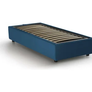 Dhol eenpersoonsbed, Opbergbed met stoffen bekleding, 100% Made in Italy, Zijopening, geschikt voor matras 80×190 cm, Blauw Dhol eenpersoonsbed, Opbergbed met stoffen bekleding, 100% Made in Italy, Zijopening, geschikt voor matras 80×190 cm, Blauw