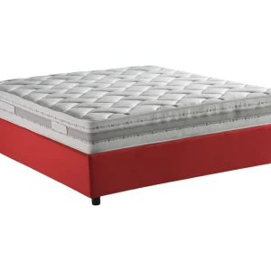 Dmalizi tweepersoonsbed, Opbergbed met stoffen bekleding, 100% Made in Italy, Opening aan de voorkant, inclusief matras van 120×200 cm, Rood Dmalizi tweepersoonsbed, Opbergbed met stoffen bekleding, 100% Made in Italy, Opening aan de voorkant, inclusief matras van 120×200 cm, Rood