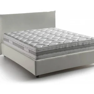 Talamo Italia Bed Anderhalf Persoon Crème Beige Matras Inclusief, Afneembaar, Opslagruimte, Made in Italy Talamo Italia Bed Anderhalf Persoon Crème Beige Matras Inclusief, Afneembaar, Opslagruimte, Made in Italy