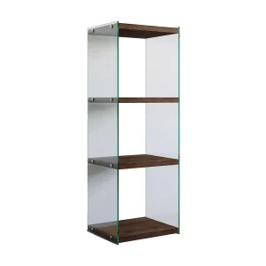 Dpersic Boekenkast, Kantoorplank, Boekenkast, Bibliotheek, 40x35h120 cm, Walnoot Dpersic Boekenkast, Kantoorplank, Boekenkast, Bibliotheek, 40x35h120 cm, Walnoot