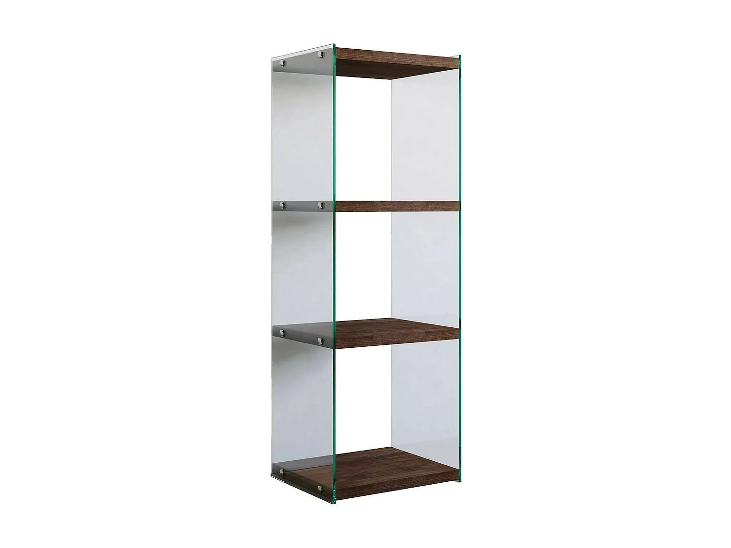 Dpersic Boekenkast, Kantoorplank, Boekenkast, Bibliotheek, 40x35h120 cm, Walnoot