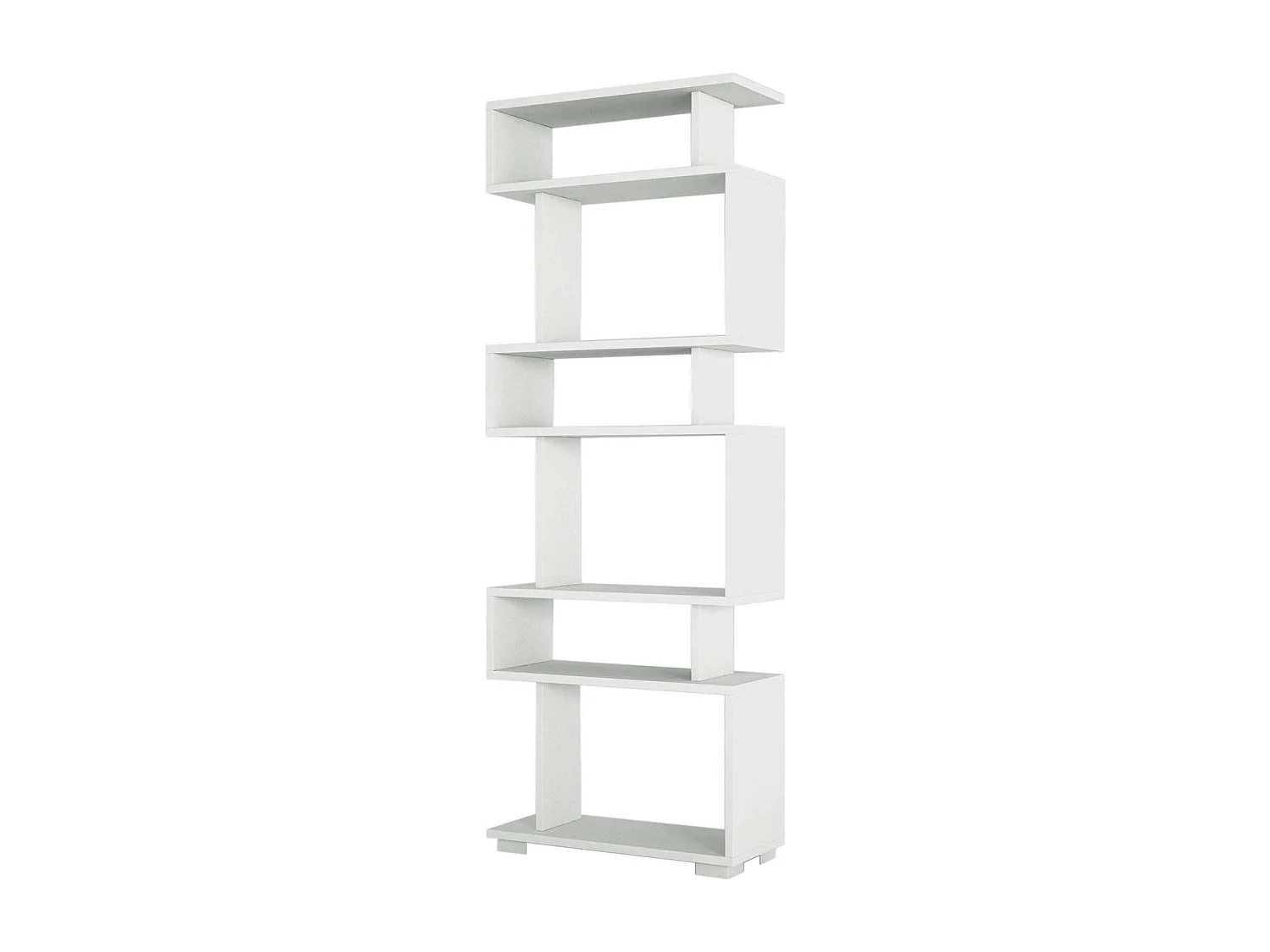Dpeeter Boekenkast, Kantoorplank, Boekenkast, Bibliotheek, 60x20h165 cm, Wit