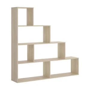 Dleverb boekenkast, Multifunctionele kantoorplank, Boekenkast met 6 planken, 145x29h145 cm, Eiken Dleverb boekenkast, Multifunctionele kantoorplank, Boekenkast met 6 planken, 145x29h145 cm, Eiken