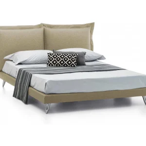 Dgiraud tweepersoonsbed, Vast bed in stof met poten, 100% Made in Italy, geschikt voor matras 160×190 cm, Beige Dgiraud tweepersoonsbed, Vast bed in stof met poten, 100% Made in Italy, geschikt voor matras 160×190 cm, Beige