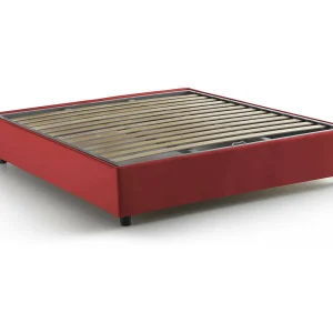 Dbard tweepersoonsbed, Opbergbed met stoffen bekleding, 100% Made in Italy, Opening aan de voorkant, geschikt voor matras van 140×200 cm, Rood Dbard tweepersoonsbed, Opbergbed met stoffen bekleding, 100% Made in Italy, Opening aan de voorkant, geschikt voor matras van 140×200 cm, Rood