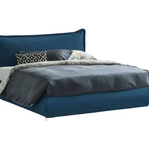 Dfecci tweepersoonsbed, Opbergbed met stoffen bekleding en hoofdeinde, 100% Made in Italy, Opening aan de voorzijde, geschikt voor matras 160×190 cm, Blauw Dfecci tweepersoonsbed, Opbergbed met stoffen bekleding en hoofdeinde, 100% Made in Italy, Opening aan de voorzijde, geschikt voor matras 160×190 cm, Blauw