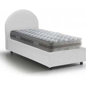 Dcolpan eenpersoonsbed, Opbergbed met stoffen bekleding, 100% Made in Italy, Opening aan de voorkant, inclusief matras van 80×190 cm, Wit Dcolpan eenpersoonsbed, Opbergbed met stoffen bekleding, 100% Made in Italy, Opening aan de voorkant, inclusief matras van 80×190 cm, Wit