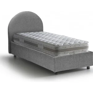 Dcolpan eenpersoonsbed, Opbergbed met stoffen bekleding, 100% Made in Italy, Opening aan de voorzijde, inclusief matras van 80×190 cm, Grijs Dcolpan eenpersoonsbed, Opbergbed met stoffen bekleding, 100% Made in Italy, Opening aan de voorzijde, inclusief matras van 80×190 cm, Grijs