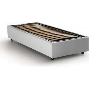 Dhol eenpersoonsbed, Opbergbed met stoffen bekleding, 100% Made in Italy, Zijopening, geschikt voor matras 80×190 cm, Wit Dhol eenpersoonsbed, Opbergbed met stoffen bekleding, 100% Made in Italy, Zijopening, geschikt voor matras 80×190 cm, Wit