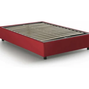 Dlammer tweepersoonsbed, opbergbed met stoffen bekleding, 100% Made in Italy, opening aan de voorkant, geschikt voor matras 120×190 cm, rood Dlammer tweepersoonsbed, opbergbed met stoffen bekleding, 100% Made in Italy, opening aan de voorkant, geschikt voor matras 120×190 cm, rood