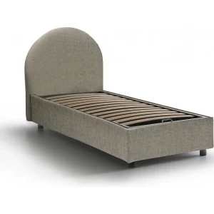 Daim eenpersoonsbed, Opbergbed met stoffen bekleding, 100% Made in Italy, Opening aan de voorkant, geschikt voor matras 80×190 cm, Taupe Daim eenpersoonsbed, Opbergbed met stoffen bekleding, 100% Made in Italy, Opening aan de voorkant, geschikt voor matras 80×190 cm, Taupe