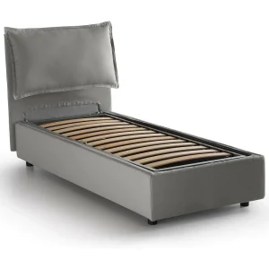 Ddimari eenpersoonsbed, Opbergbed met stoffen bekleding, 100% Made in Italy, Opening aan de voorkant, geschikt voor matras van 80×200 cm, Grijs Ddimari eenpersoonsbed, Opbergbed met stoffen bekleding, 100% Made in Italy, Opening aan de voorkant, geschikt voor matras van 80×200 cm, Grijs