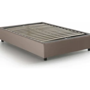 Daccardi tweepersoonsbed, opbergbed met stoffen bekleding, 100% Made in Italy, opening aan de voorzijde, geschikt voor matras 120×200 cm, duifgrijs