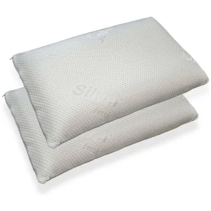 Ddimarc Kussen, Ergonomisch "soap bar" kussen in geperforeerd Memory Foam, 100% Made in Italy, met zilverionencoating, 71x41xh13 cm, Enkel Ddimarc Kussen, Ergonomisch "soap bar" kussen in geperforeerd Memory Foam, 100% Made in Italy, met zilverionencoating, 71x41xh13 cm, Enkel