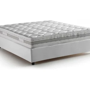 Dcacac tweepersoonsbed, Opbergbed met stoffen bekleding, 100% Made in Italy, Opening aan de voorkant, inclusief matras 160×190 cm, Wit Dcacac tweepersoonsbed, Opbergbed met stoffen bekleding, 100% Made in Italy, Opening aan de voorkant, inclusief matras 160×190 cm, Wit