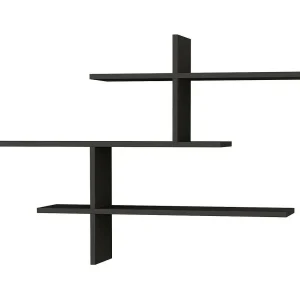 Dpjac Plank, Plank, Wandplank, Multifunctionele Rekken, 123x22h81 cm, Antraciet