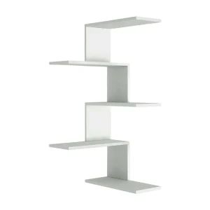 Dmacr Plank, Plank, Wandplank, Multifunctionele Rekken, 52x30h109 cm, Wit