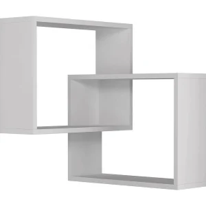 Dcarrett-plank, plank, wandplank, multifunctionele plank, 68x60h68 cm, Wit Dcarrett-plank, plank, wandplank, multifunctionele plank, 68x60h68 cm, Wit