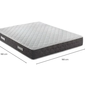 Davanz dubbele matras, Memory Foam Matras, Ergonomische matras, Pocketveringmatras, 100% Made in Italy, 160x190xh28 cm Davanz dubbele matras, Memory Foam Matras, Ergonomische matras, Pocketveringmatras, 100% Made in Italy, 160x190xh28 cm