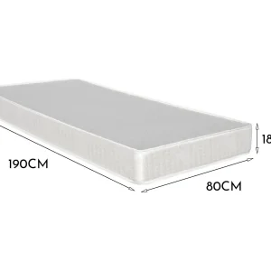 Dabastoflo eenpersoonsmatras, matras van geëxpandeerd polyurethaan, vacuümverpakte opgerolde matras, 100% Made in Italy, 80x190h18 cm Dabastoflo eenpersoonsmatras, matras van geëxpandeerd polyurethaan, vacuümverpakte opgerolde matras, 100% Made in Italy, 80x190h18 cm