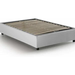 Dlammer tweepersoonsbed, opbergbed met stoffen bekleding, 100% Made in Italy, opening aan de voorkant, geschikt voor matras 120×190 cm, wit Dlammer tweepersoonsbed, opbergbed met stoffen bekleding, 100% Made in Italy, opening aan de voorkant, geschikt voor matras 120×190 cm, wit