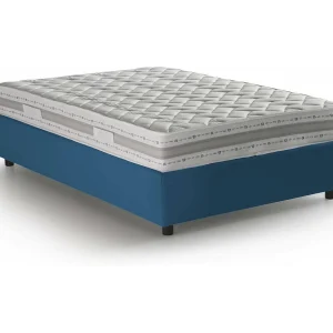 Ddibar tweepersoonsbed, opbergbed met stoffen bekleding, 100% Made in Italy, zijopening, inclusief matras van 120×190 cm, Blauw Ddibar tweepersoonsbed, opbergbed met stoffen bekleding, 100% Made in Italy, zijopening, inclusief matras van 120×190 cm, Blauw