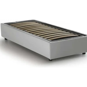 Dginulf eenpersoonsbed, Opbergbed met eco-lederen bekleding, 100% Made in Italy, Opening aan de voorkant, geschikt voor matras van 90×200 cm, Wit Dginulf eenpersoonsbed, Opbergbed met eco-lederen bekleding, 100% Made in Italy, Opening aan de voorkant, geschikt voor matras van 90×200 cm, Wit