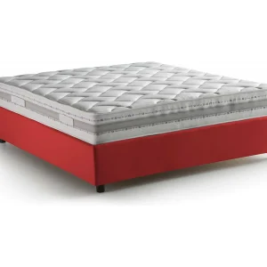 Dcacac tweepersoonsbed, Opbergbed met stoffen bekleding, 100% Made in Italy, Opening aan de voorkant, inclusief matras 160×190 cm, Rood Dcacac tweepersoonsbed, Opbergbed met stoffen bekleding, 100% Made in Italy, Opening aan de voorkant, inclusief matras 160×190 cm, Rood