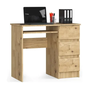 Bureau Rechts A-6 / Computerbureau / Computer Tafel / Bureautafel Rechts / Artisan Eik / 90 x 77 x 50 cm