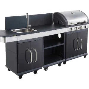 COOK'IN GARDEN – FIDGI 4 modulaire buitenkeuken met afdekking