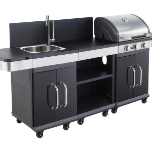 COOK'IN GARDEN – FIDGI 3 modulaire buitenkeuken met afdekking