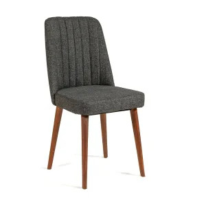 Dfambrin-stoel, binnenruimte, gewatteerde stoel, multifunctionele fauteuil, 47x46h89 cm, walnoot en antraciet Dfambrin-stoel, binnenruimte, gewatteerde stoel, multifunctionele fauteuil, 47x46h89 cm, walnoot en antraciet