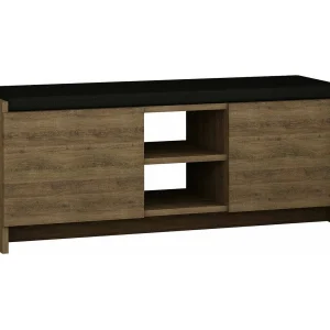 Dbarrec schoenenkast, schoenenkast, multifunctionele entreekast, schoenenkast, 110x37h43 cm, eiken