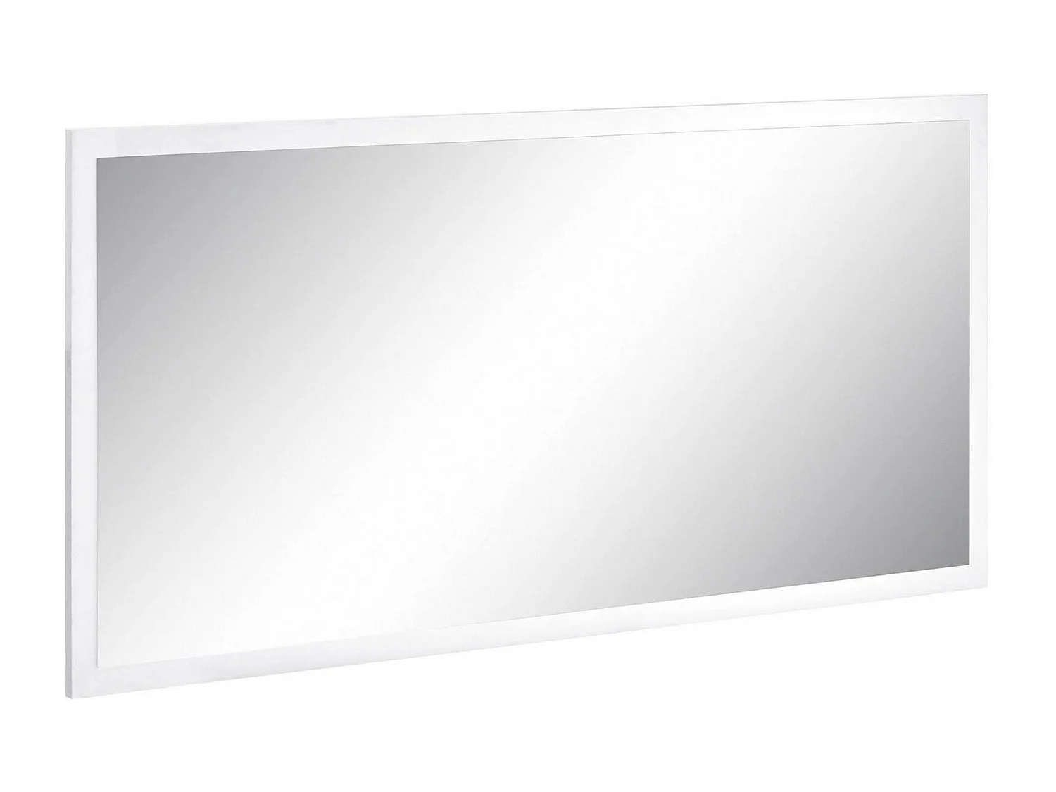 Dmara spiegel, Badkamerspiegel, 100% Made in Italy, 120x2h60 cm, Glanzend wit