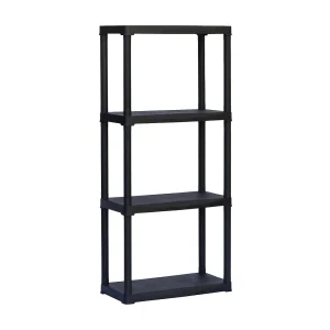 Dbellucc buitengarderobe, buitenplank, multifunctionele balkongarderobe, buitenkast, 100% Made in Italy, antraciet, 60x30h133 cm