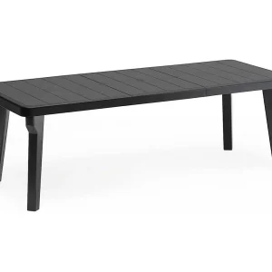 Dhristo buitentafel, Rechthoekige tafel, Uitschuifbare tuin- of bartafel, 100% Made in Italy, 160-220x90h74 cm, Antraciet Dhristo buitentafel, Rechthoekige tafel, Uitschuifbare tuin- of bartafel, 100% Made in Italy, 160-220x90h74 cm, Antraciet
