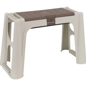 Dboffell buitenbank, tuinbank, gereedschapsbank, multifunctionele bank, 100% Made in Italy, 58x29h37 cm, Beige en Bruin Dboffell buitenbank, tuinbank, gereedschapsbank, multifunctionele bank, 100% Made in Italy, 58x29h37 cm, Beige en Bruin