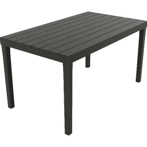 Dmoto buitentafel, Rechthoekige eettafel, Multifunctionele tuintafel voor binnen en buiten, 100% Made in Italy, 138x78h72 cm, Antraciet Dmoto buitentafel, Rechthoekige eettafel, Multifunctionele tuintafel voor binnen en buiten, 100% Made in Italy, 138x78h72 cm, Antraciet