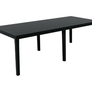 Dmica Buitentafel, PlankRechthoekige uitschuifbare eettafel, uitschuifbare tuintafel, 100% Made in Italy, 150x90h72 cm, antraciet