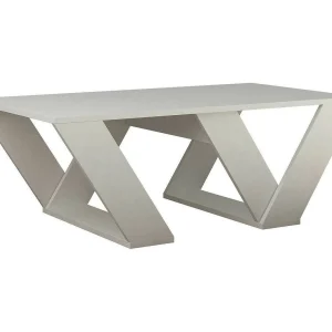 Dmelegon Salontafel, Salontafel, Sofa Review Rack, Woonkamer Plank, 110x60h40 cm, Wit
