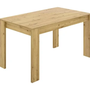 Dbagatt vaste tafel, Multifunctionele eettafel, Rechthoekige keuken- of eetkamertafel, 139x81h77 cm, Nodi Eiken Dbagatt vaste tafel, Multifunctionele eettafel, Rechthoekige keuken- of eetkamertafel, 139x81h77 cm, Nodi Eiken