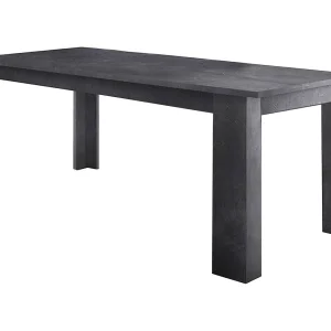 Dkofle uitschuifbare tafel, Uitschuifbare console tot 10 zitplaatsen, Uitschuifbare console 100% Made in Italy, 140/190x90h75 cm, Leisteen