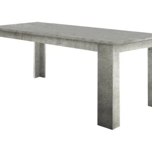 Ddariv uitschuifbare tafel, Uitschuifbare console tot 12 zitplaatsen, Uitschuifbare console 100% Made in Italy, 160/210x90h75 cm, Cement