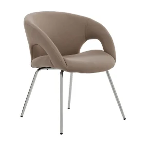Dagudel bureaustoel, Wachtstoel met armleuningen voor kantoor, Ergonomische wachtstoel, 58x59h72 cm, Bruin Dagudel bureaustoel, Wachtstoel met armleuningen voor kantoor, Ergonomische wachtstoel, 58x59h72 cm, Bruin
