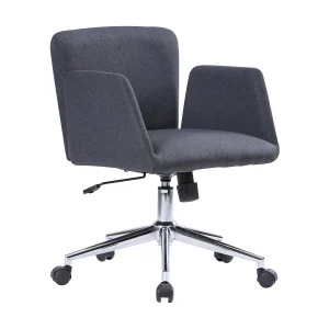 Daase bureaustoel, Fauteuil met armleuningen, Ergonomische bureaustoel, 54x55h65/84 cm, Grijs Daase bureaustoel, Fauteuil met armleuningen, Ergonomische bureaustoel, 54x55h65/84 cm, Grijs